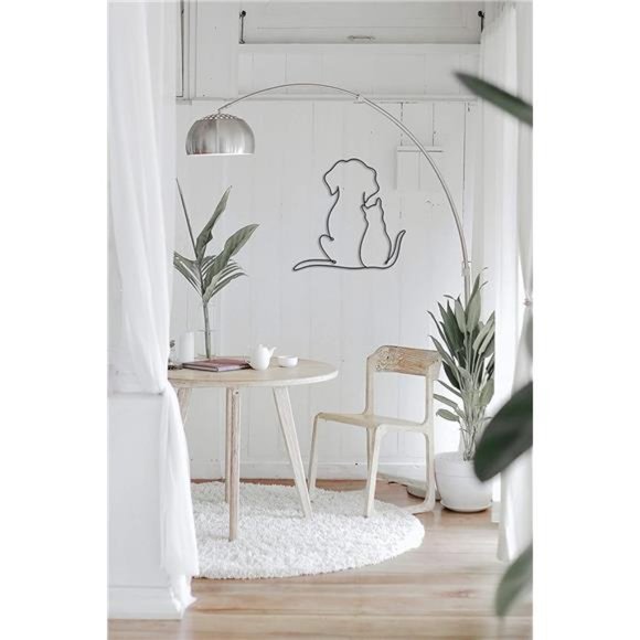 Metal Cat Wall Decor | Cat Wall Art | Metal Wall Art | Minimalist Room - Picture 6 of 7